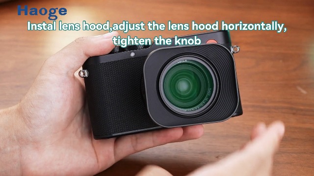Amazon | Haoge スクエアメタルレンズフード Leica D-Lux 8カメラ